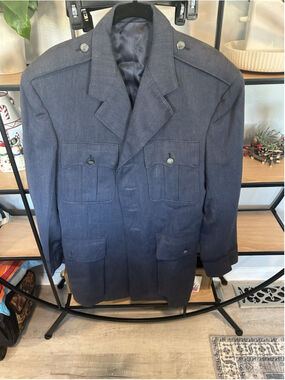 Uniform Sol Frank Co Mens Large Jacket Navy Blue Vintage